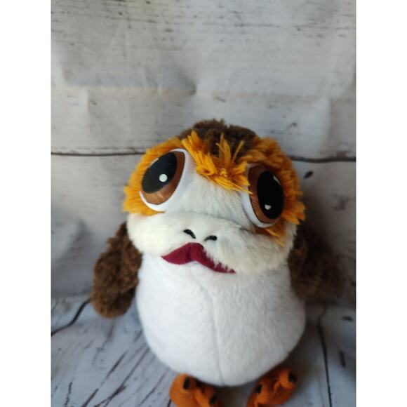 Star Wars Porg Plush Owl Last Jedi Toy Bird Stuffed Animal Disney 10” - Picture 2 of 6